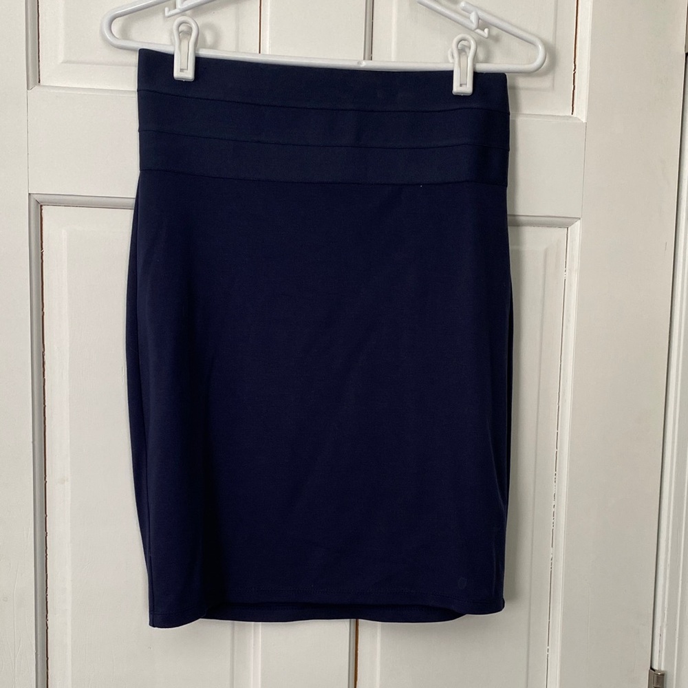 Max Studio Dark Blue Pencil Skirt